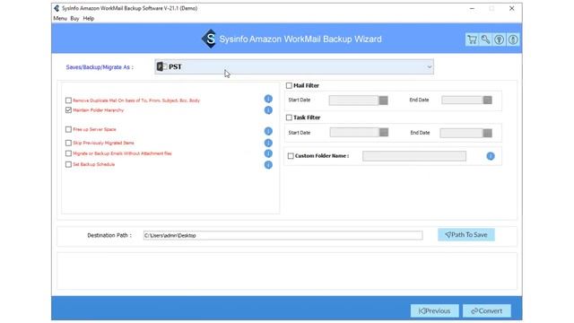 Amazon WorkMail Backup Software - Download AWS WorkMail Emails to Hard Drive смотреть онлайн