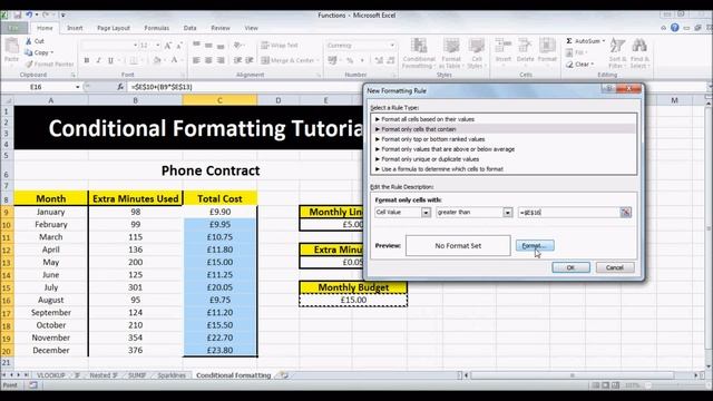 Microsoft Excel 2010 - Conditional Formatting смотреть онлайн