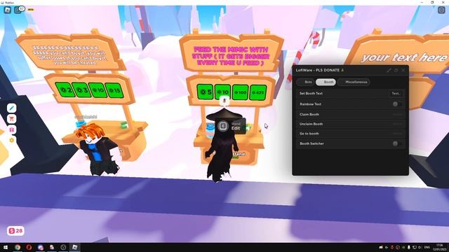 ROBLOX BEST PLS DONATE SCRIPT/HACK [GET 1K ROBUX EVERY DAY! , COLOR CHANGING STANDS , FORTUNE BOTS] смотреть онлайн