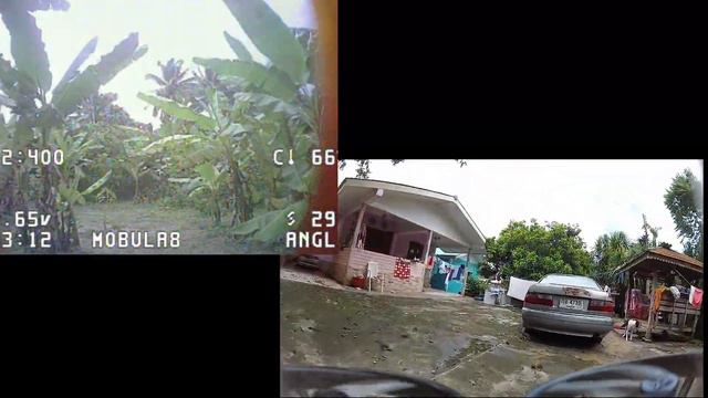 Mobula 8 Analogue vs Walksnail DVR смотреть онлайн