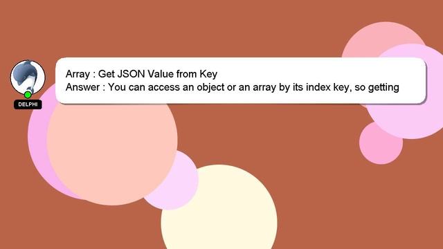 Array : Get JSON Value from Key смотреть онлайн
