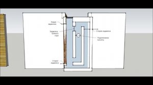 "Превращение" варочной печи в кассетный камин с тепловым щитком.