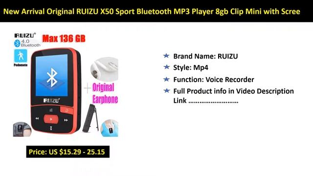 Top 3 Best REDANT MP3 Player with Bluetooth Speaker смотреть онлайн