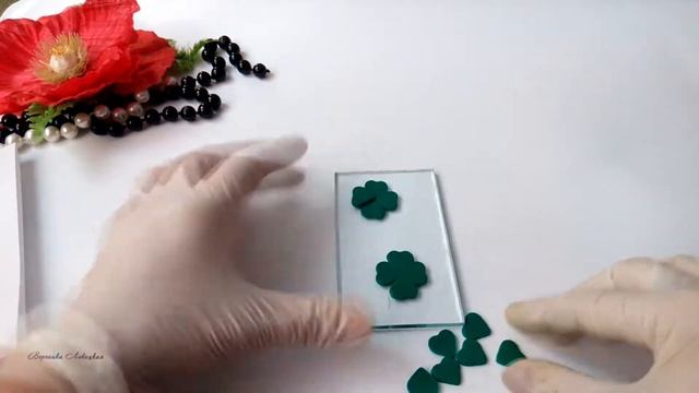 Серьги "Клевер" из полимерной глины смотреть онлайн
