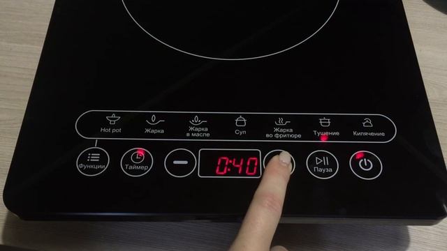 Проверка отклика сенсорной панели. Электрическая индукционная плитка DEXP INS-2000 смотреть онлайн