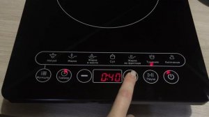 Проверка отклика сенсорной панели. Электрическая индукционная плитка DEXP INS-2000