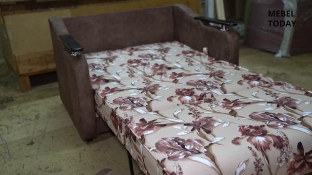 Видео обзор на раскладной диван Ольга ДН (с деревянными накладками) смотреть онлайн