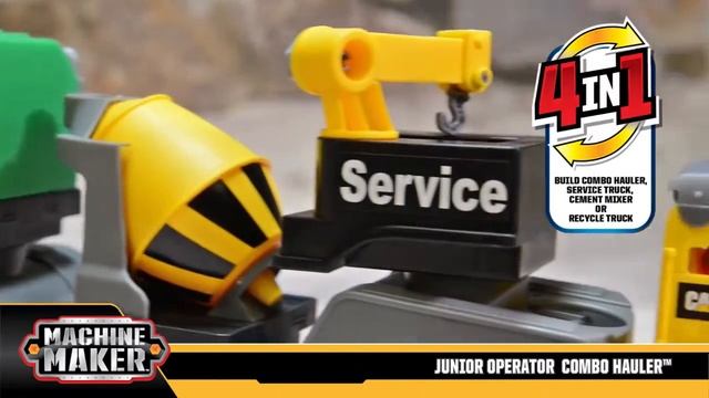 CAT Machine Maker Junior Operator Combo Hauler by Toy State смотреть онлайн