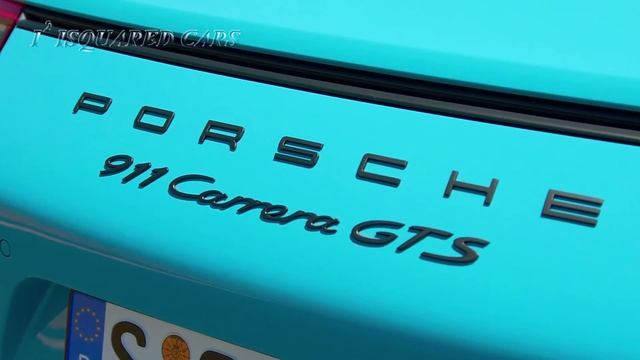 2018 Porsche 911 Carrera GTS Coupe Miami Blue Design & Driving Footage HD смотреть онлайн