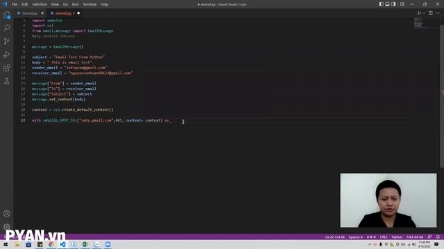 Cách Gửi Mail Hàng Loạt Trong Excel Bằng Python - Chương Trình Sử Dụng Python Cơ Bản смотреть онлайн