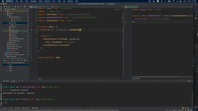 React Context api - useContext hook - implementation onto an existing react project - tutorial EN смотреть онлайн