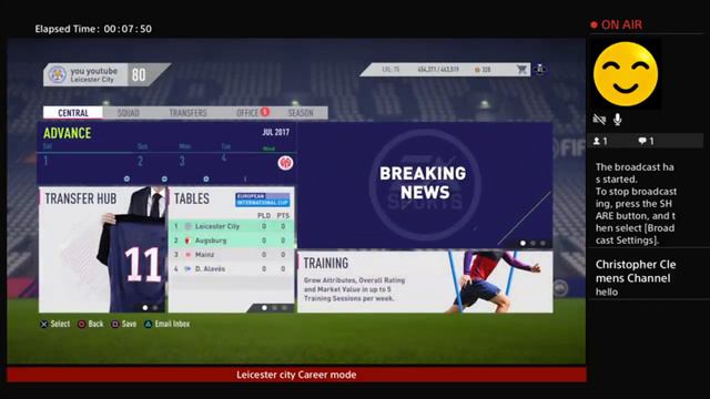 My live streams Fifa18 Leicester city career mode смотреть онлайн