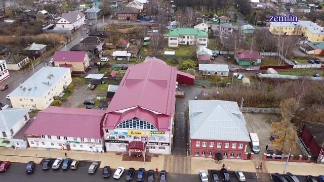 Данилов Центр города с высоты птичьего полёта смотреть онлайн