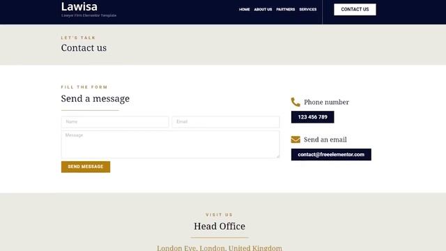 Law Firm & Lawyer Free Elementor Template Download - Professional WordPress Website смотреть онлайн
