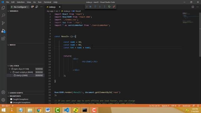 Reactjs tutorial Add two Numbers Part 2 смотреть онлайн