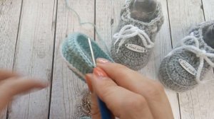 Пинетки моксы крючком для новорожденных/crochet booties