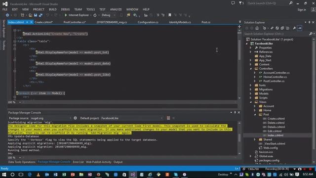How to create facebook Like System in ASP.NET MVC 5 in Few Minutes смотреть онлайн