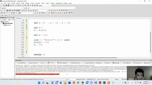 #2. C++ da ma'lumot turlari. O'zgaruvchilar смотреть онлайн