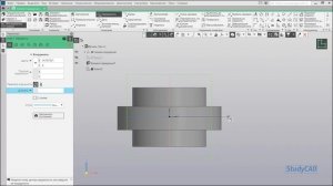 Компас 3D. Базовый курс.  Команды "Элемент вращения", "Вырезать вращением". Сечение модели.