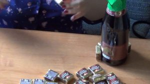 Сладкий подарок из конфет "Ананас" ♥Бутылочка шампанского, конфеты♥ на заказ