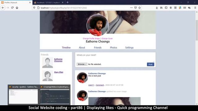 Social Website from scratch - Part 86 - displaying likes | OOP PHP with MYSQL Database смотреть онлайн