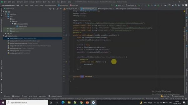 SOAP Web Service API POST Request || Android studio