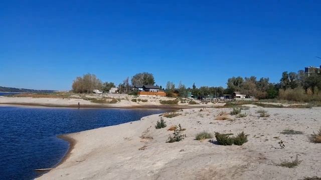 Новый вид реки Днепр, после подрыва дамбы Каховской ГЭС. смотреть онлайн