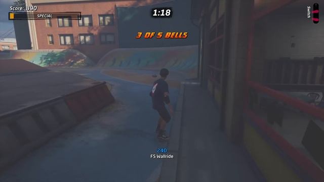 Wallride 5 Bells - School Level Park Goal - Tony Hawk's Pro Skater 1 + 2 Remake смотреть онлайн