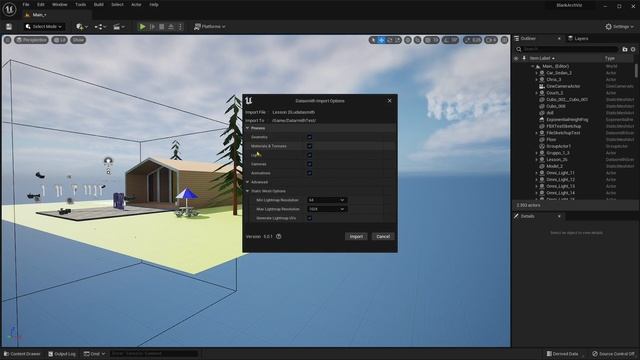 Videoguide - Export From Blender, Import In Unreal Engine 5 Using Datasmith Exporter