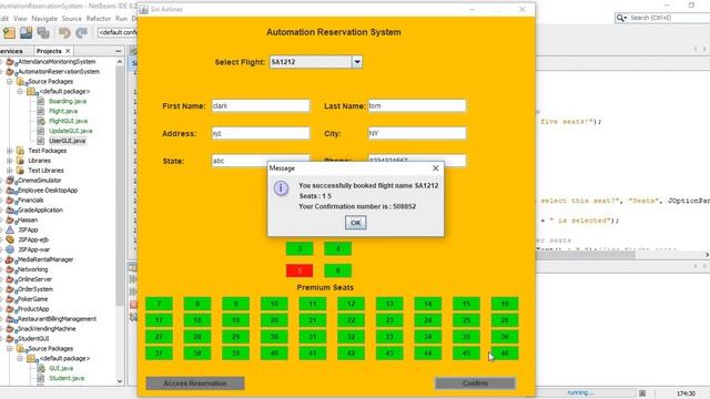 Automated Reservation System(Siri Airlines) | Java Swing | JavaFX | 2019 смотреть онлайн