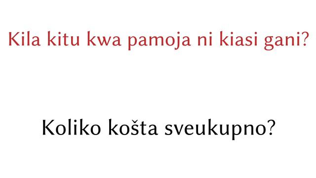 200 fraza - Svahili - Hrvatski смотреть онлайн