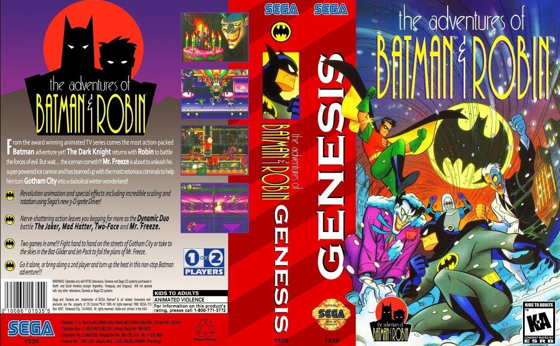 Sega Mega Drive 2 (Smd) 16-bit Batman and Robin, The Adventures of Полное Прохождение