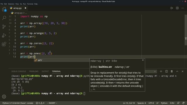 Ngulik NumPy #1 - class ndarray dan cara buat array смотреть онлайн