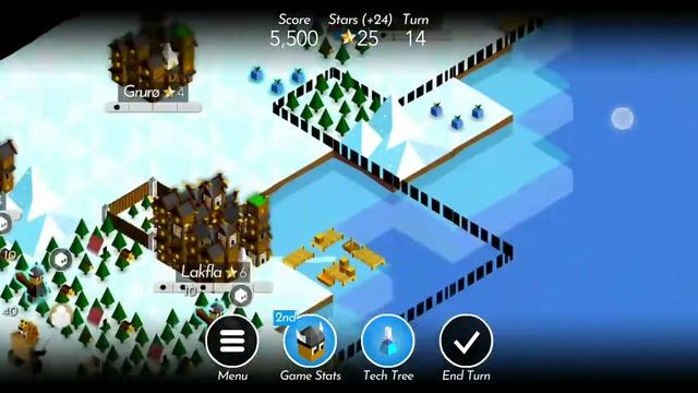 Кусочек геймплея игры The Battle of Polytopia смотреть онлайн