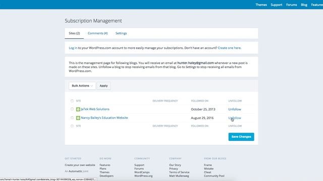 How to Unsubscribe from WordPress blogs and comments threads смотреть онлайн