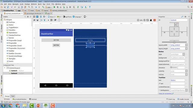 Android Tutorial :ConstraintLayout Demo 1 смотреть онлайн