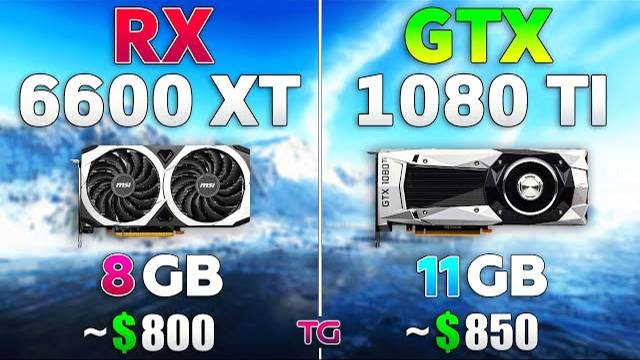 RX 6600 XT Vs GTX 1080 Ti - Test In 8 Games