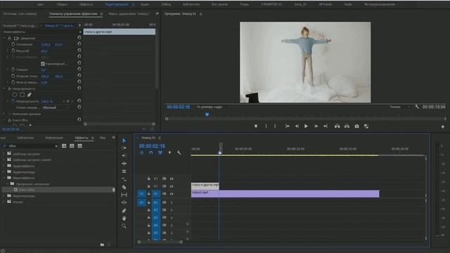 Как сделать мультяшные эффекты со звуком для детского видео в Премьер смотреть онлайн
