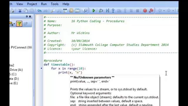 14 - Python Coding - Procedures - www ComputerScienceUK com смотреть онлайн