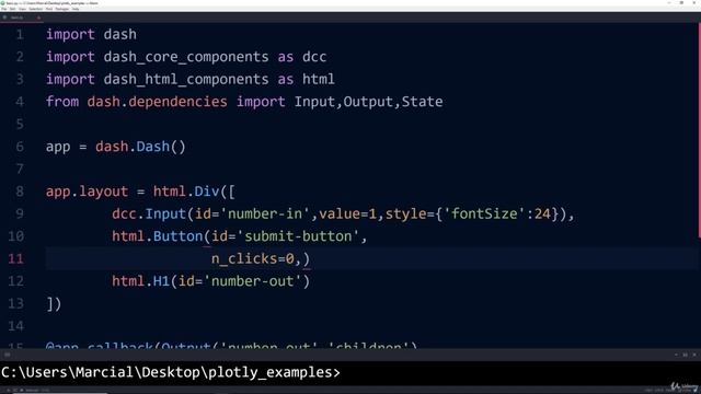 Interactive Python Dashboards with Plotly and Dash : Controlling Callbacks with Dash State смотреть онлайн