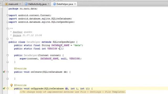 Android #9 - SQLiteOpenHelper смотреть онлайн