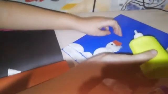 СНЕГОВИК ИЗ ВАТНЫХ ДИСКОВ смотреть онлайн