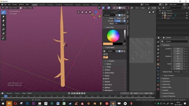 Stylized Tree|Blender 2.8|Стилизованное Дерево|Туториал|Texture Painting смотреть онлайн