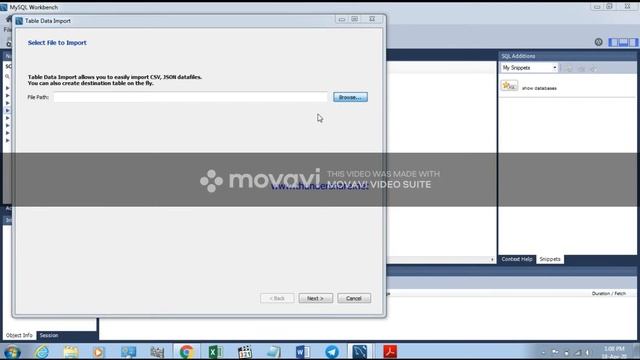 MySQL:Import Excel File To MySQL WorkBench смотреть онлайн
