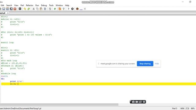 Do while loop in perl смотреть онлайн