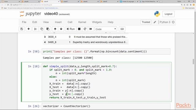 Hands-on Scikit-learn for Machine Learning: Bag-of-Words Model and Sentiment Analysis|packtpub.com смотреть онлайн