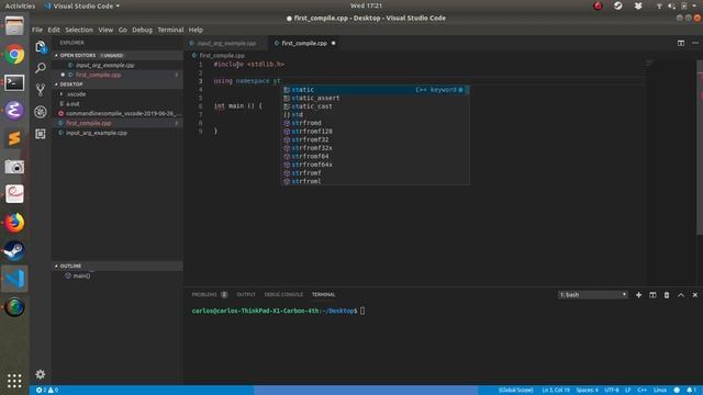 C++ Help - Compile from Command Line Linux with VSCode смотреть онлайн