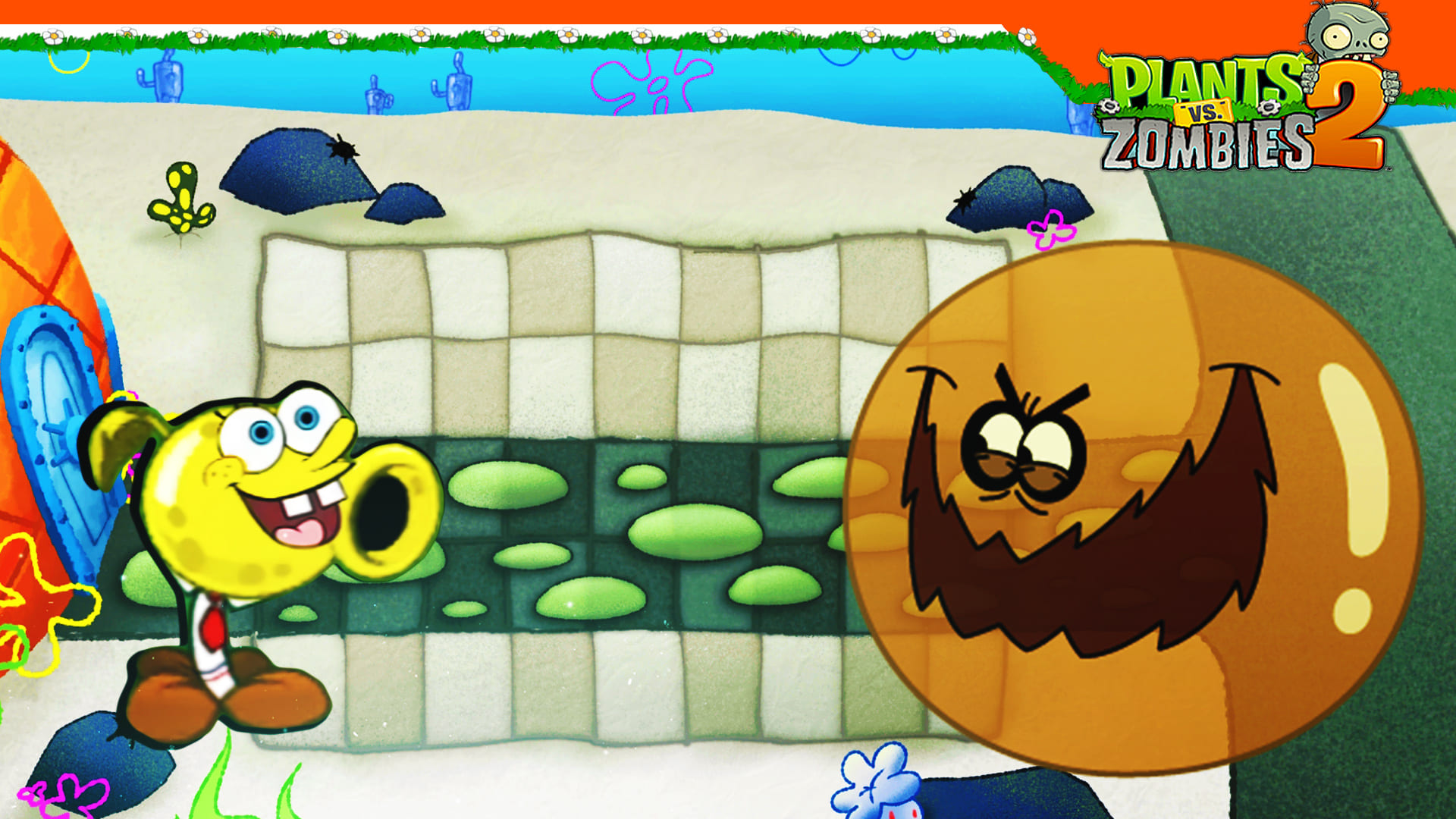 ? НОВЫЕ ЗОМБИ! ГРЯЗНЫЙ ПУЗЫРЬ! СПАНЧБОБ! ГУБКА БОБ! ? Plants Vs Zombies 2 (Растения против зомби 2