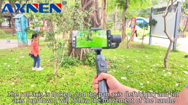 AXNEN F10 3-axis Gimbal Stabilizer operation video смотреть онлайн