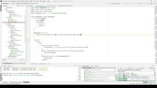Build your React Blog with Firebase - 14 - Add Text to speech audio to react quill смотреть онлайн